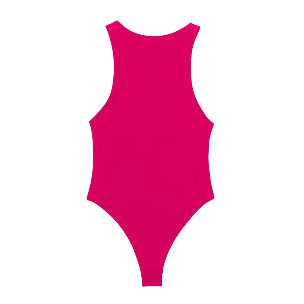 MUJER White Bodysuit Women Black Sexy Bodys for Women One Pieces Sleeveless Body Suits Woman Summer Extreme Women\'s Bodysuit