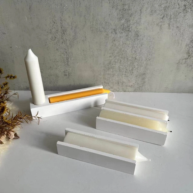 細長い型を作る手工芸品シリコーン DIY 3D 燭台鋳造手作り
