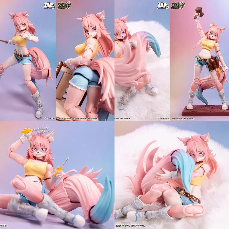 

СОВЕРШЕННО НОВЫЙ LADOTOYS 1/12 Magical Continent Candy Land Style Fox Girl Liya Limited Pink Edition Полный набор 6-дюймовых экшн-игрушек