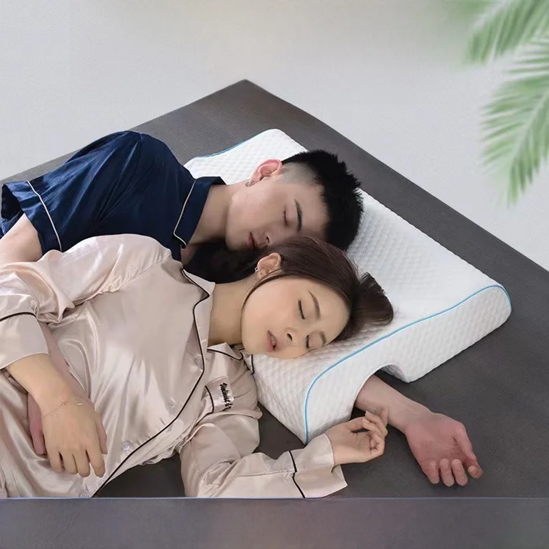 

Подушка для пары, удобная пена с эффектом памяти, без ручного отжима, двойная S, встроенная подушка для взрослых, подушка с защитой от первых петель