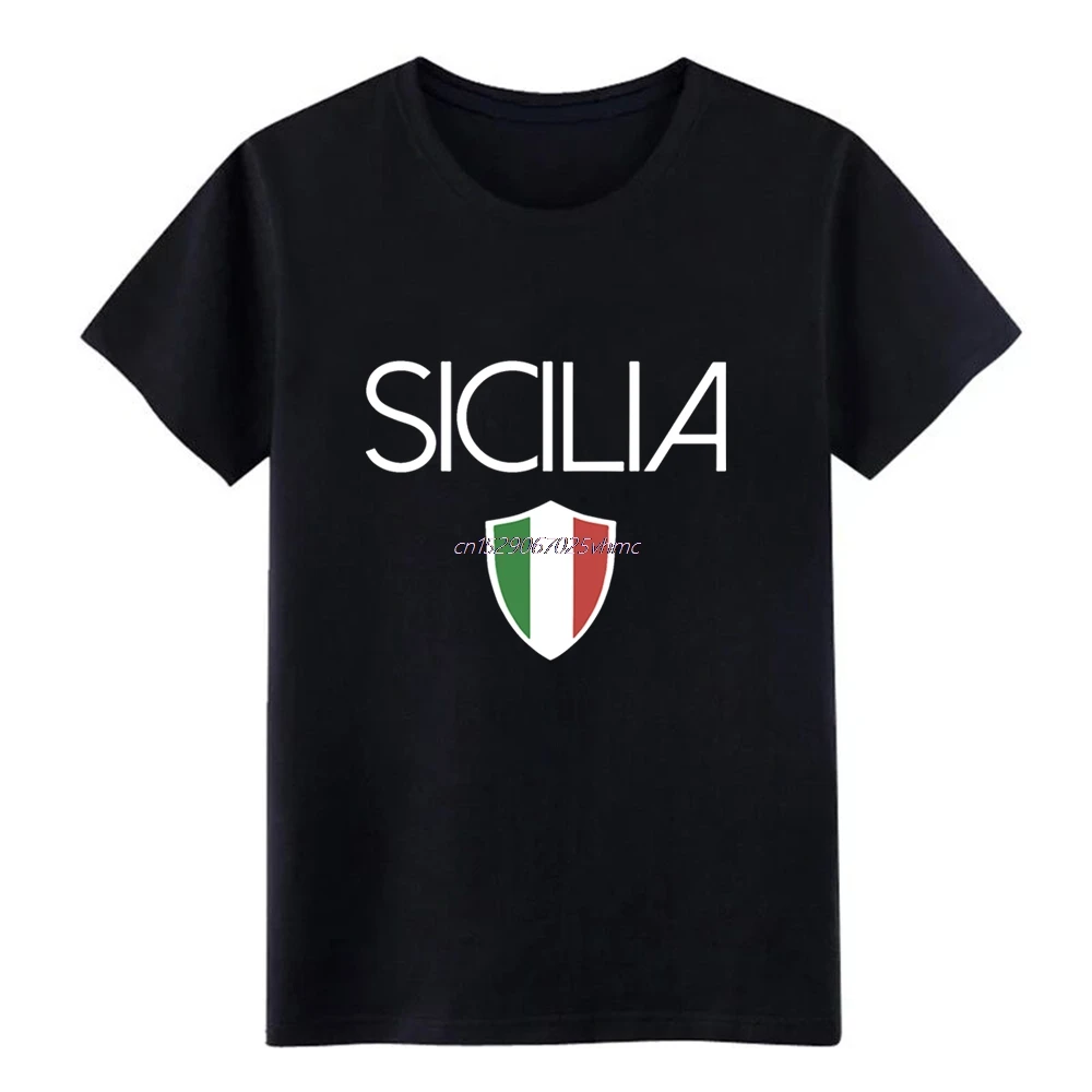 Men's sicilia italian flag sicily italy sovenir tee gran t shirt Customize tee shirt S-XXXL gents Fitness New Fashion shirt