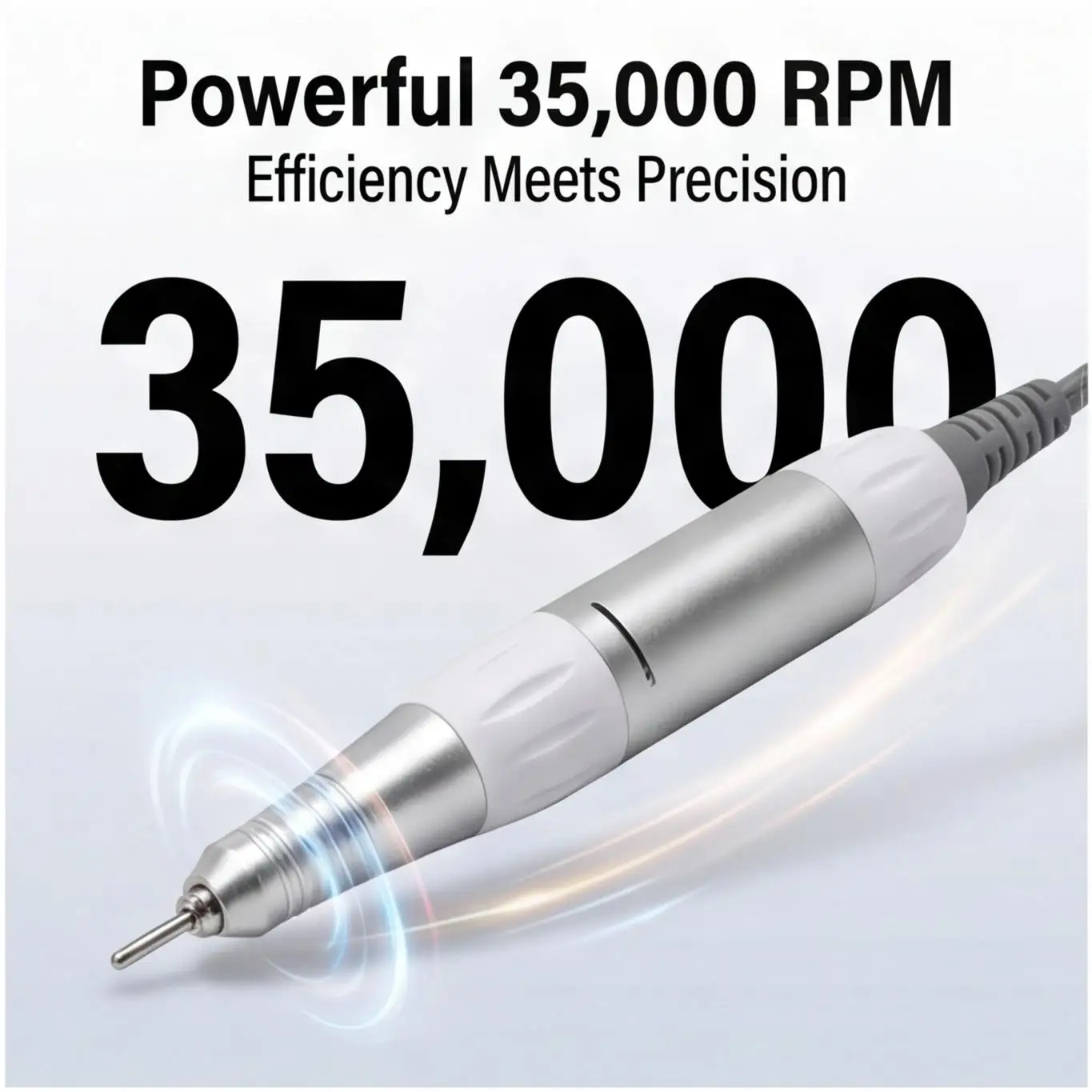 Replacement Pen Handpiece for Nail Drill, 35000rpm 5-Pin Plug Electric Manicure Pedicure Beauty Tool Accessory