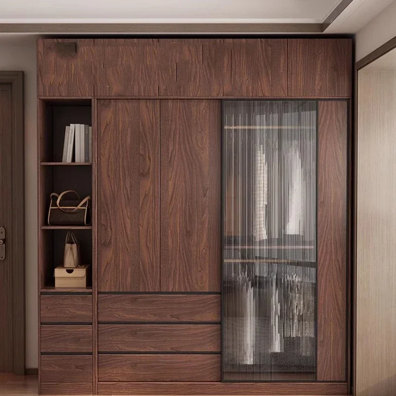 Partitions Organizer Wardrobe Cupboard Storage Simple Door Cube Closet Mirror Cabinets Modular Exterior Muebles Home Furniture