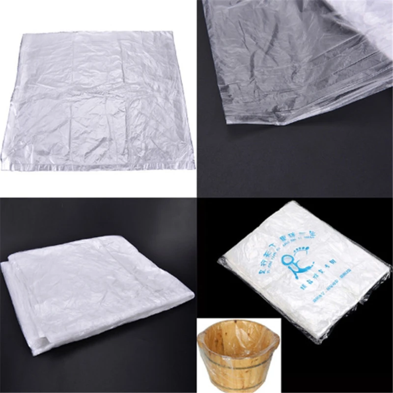 90PCS 54*65cm Environmentally Disposable Foot Tub Liners Bath Basin Bags For Feet Pedicure Spa Skin Care Foot Detox SPA Heat