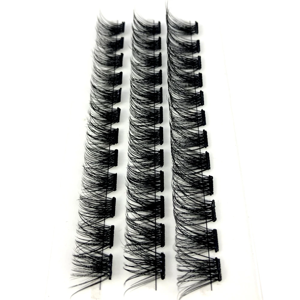 HBZGTLAD Selbstklebendes Wimpernbündel 36 DIY-Verlängerungen Natürlich Aussehende Wimpern Wiederverwendbar – Detail 12