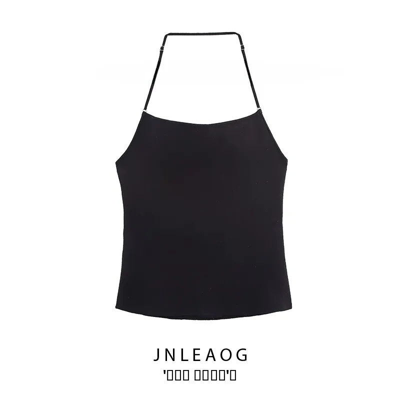 เสื้อกั๊กไหมพรมถักทรงบอลแฟชั่นใหม่สำหรับผู้หญิง ฤดูใบไม้ร่วง  ผ้าโพลีเอสเตอร์  ความยาวปกติ  รุ่น JNLEAOG