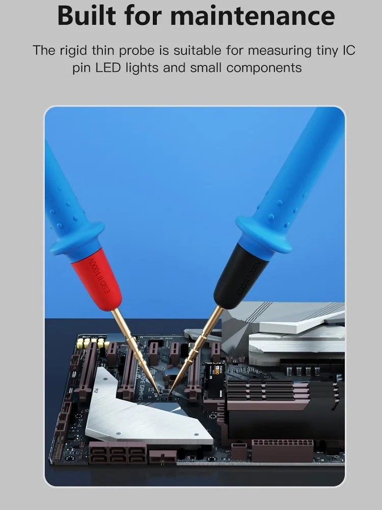 MaAnt P22A bst 050 jp klicky sonda uniwersalny cyfrowy multimetr przewodzący przewody pomiarowe pomiarowy próbnik bardzo ostry Test PCB — zdjęcie 2