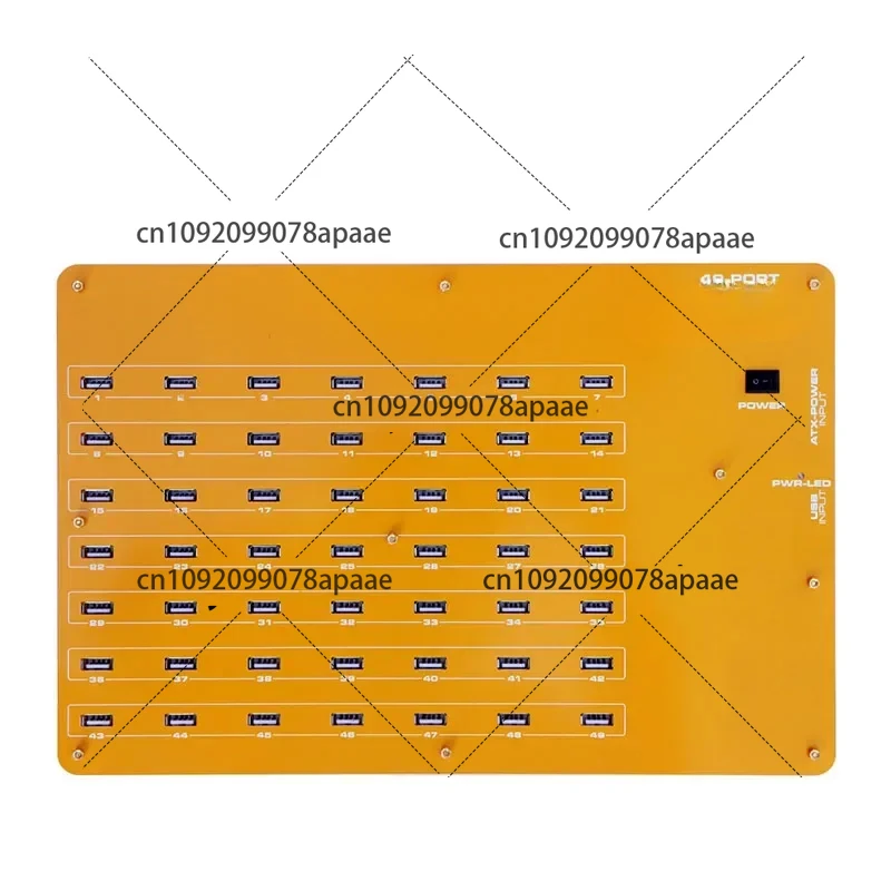 Industrial grade 49 port high-speed hub/charger with data transfer USB 2.0
