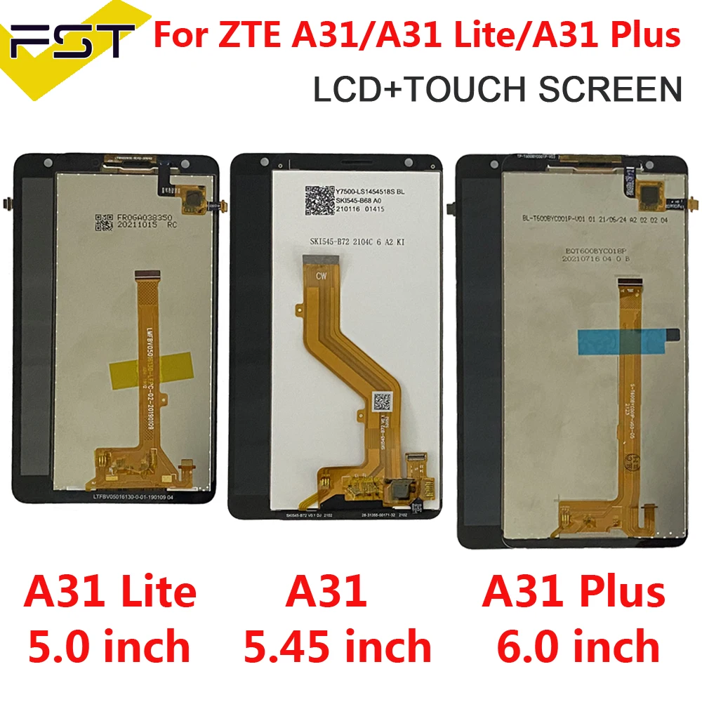 ZTE 블레이드 A31 2021 LCD 디스플레이 터치 유리 스크린 디지타이저 어셈블리 수리 ZTE 블레이드 A31 라이트 디스플레이 A31 플러스 L210 LCD 