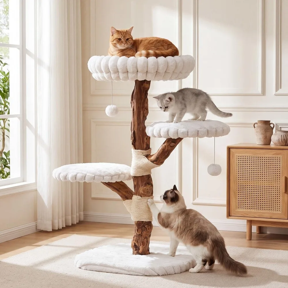 Solid Wood Cat Tree 32.3