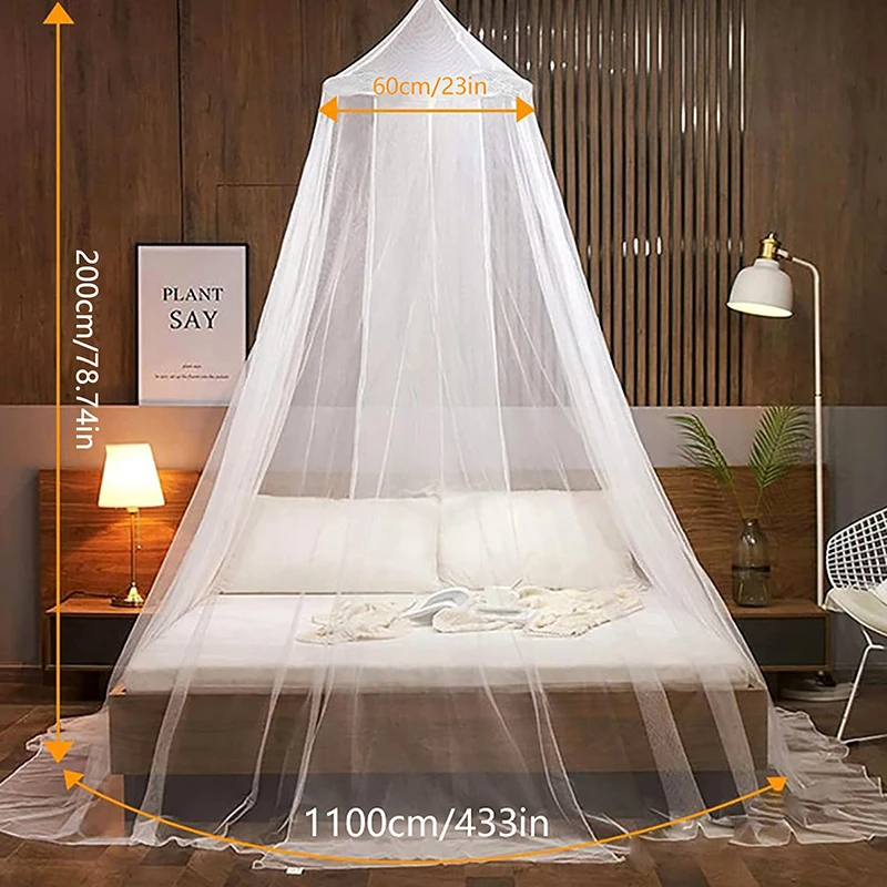 Mosquitera de malla para cama, dosel, cúpula grande, mosquitera, cama colgante, tienda colgante, repelente de insectos, cúpula, tienda de cama