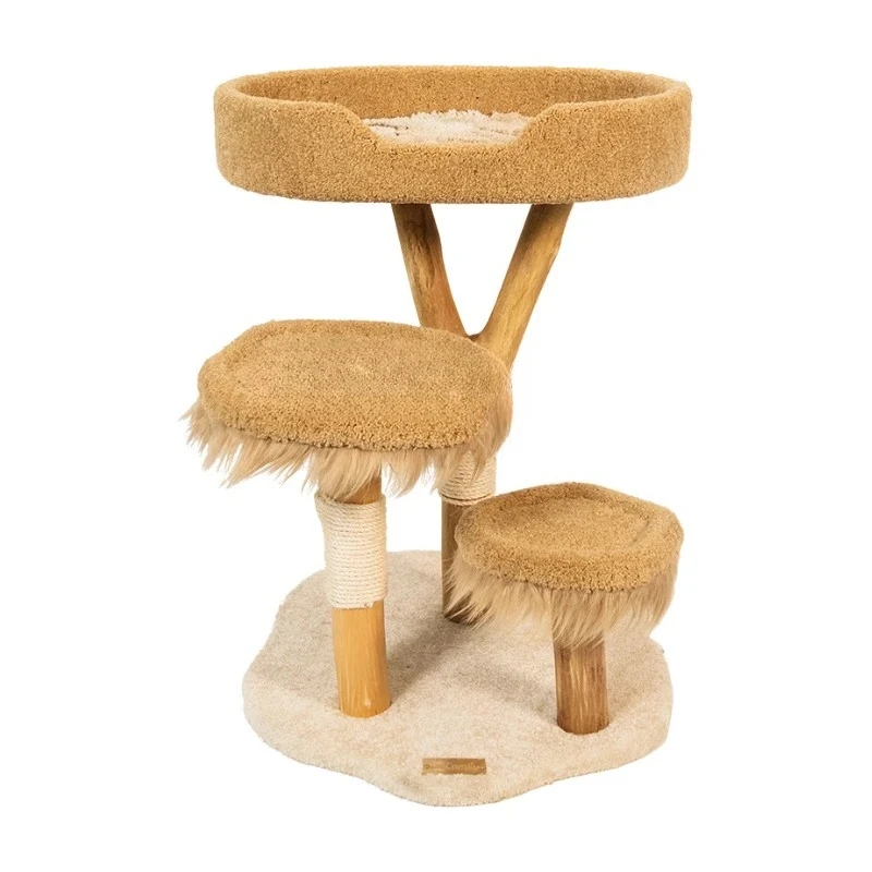 

Wilderness Jungle Cat Climbing Frame Creative New Simulation Cat House Nest Toy Family Durable Cat Scratch Board Climbing Frame