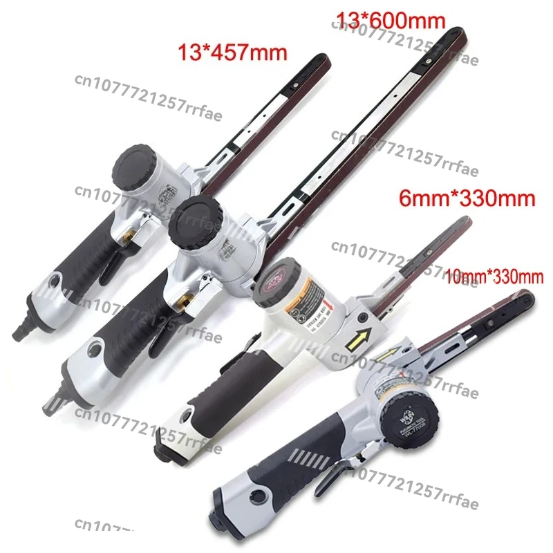 Pneumatic belt sander Ring belt sander Metal polishing sander 6mm 10mm13mm lengthened