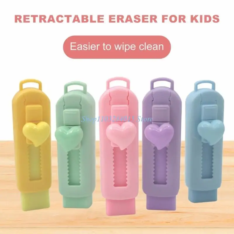 Eraser en caoutchouc rechargeable R6FF avec manche rétractable Erasing Art Eraser