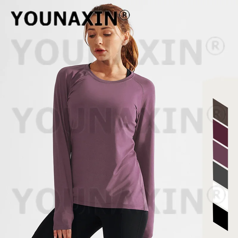 Women's Long Sleeves T-shirts Gym Yoga Training Tight Fitness Clothes Cycling Running Top M L Sportswear M L XL 2XL 3XL 4XL