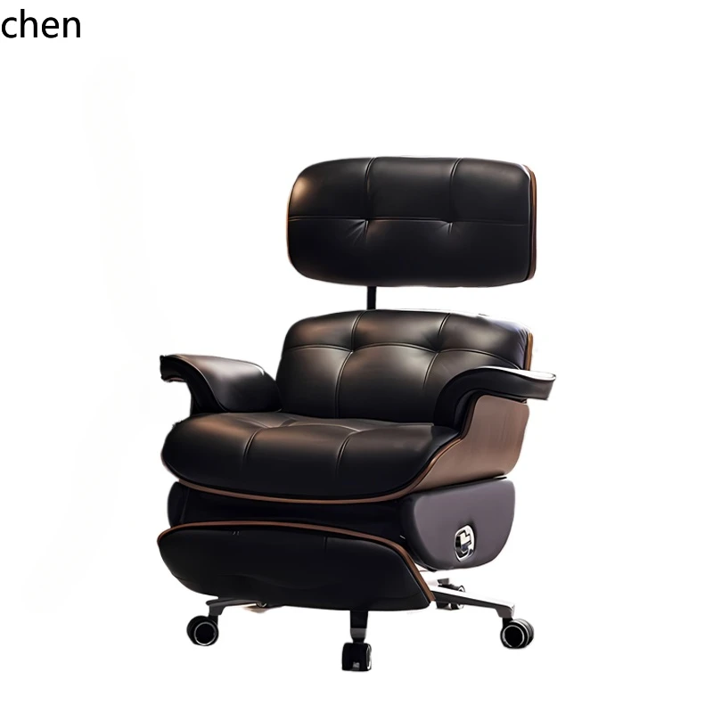 

ZWS. Office Chair Sedentary Home Computer Chair Leather Comfort Double Motor Boss Chair