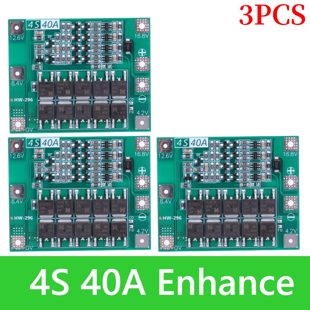 BMS 3 S/4 S 5A 10A 20A 25A 40A 60A Li-ion Lithium Batterij Oplader Bescherming boord 18650 Voor Boormotor 12 V met Verbeteren/Balans