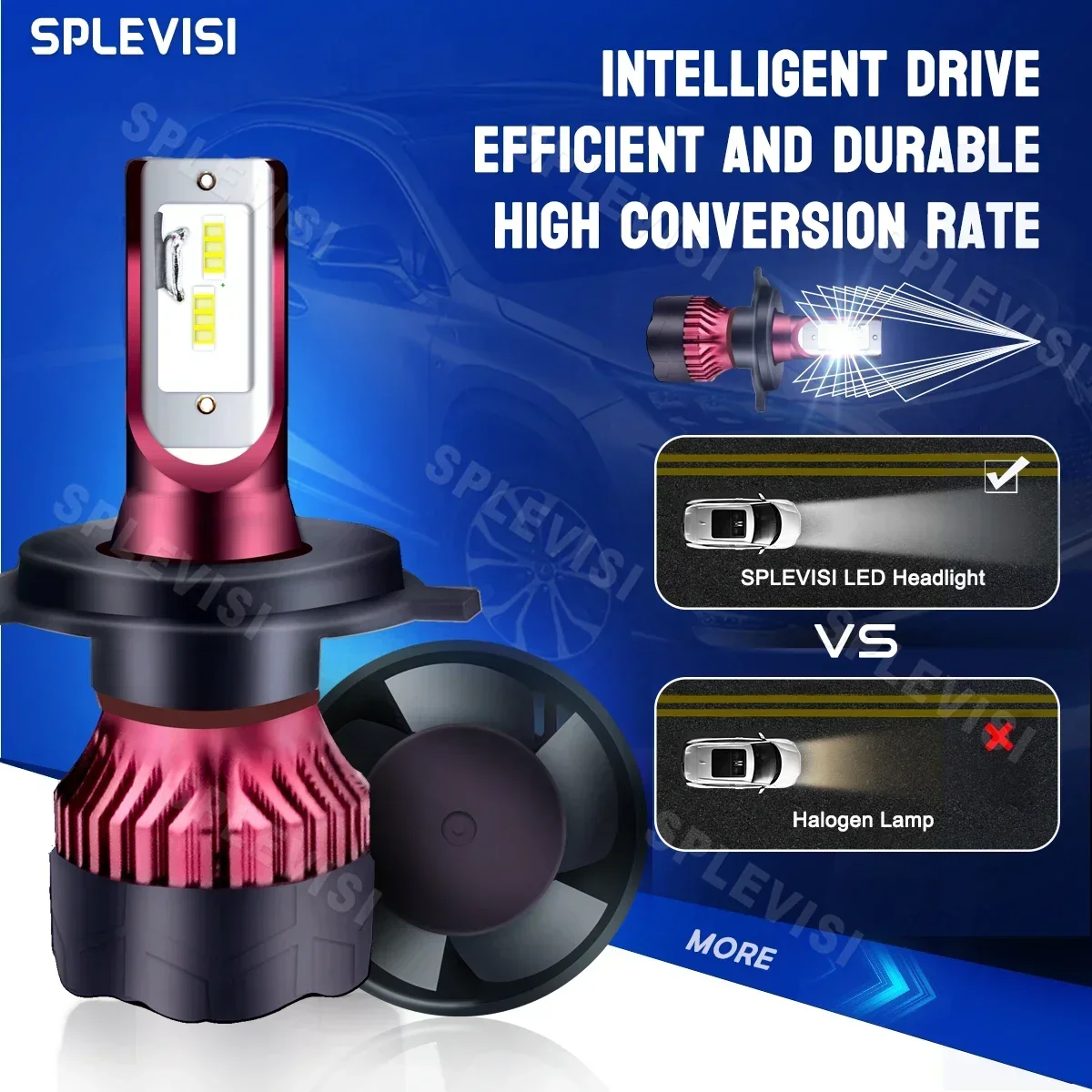 9003/H4 LED Headlight High Low Beam Bulbs 20000LM 9V-36V 200W/Pair For Suzuki Swift 2005 2006 2007 2008 2009 2010