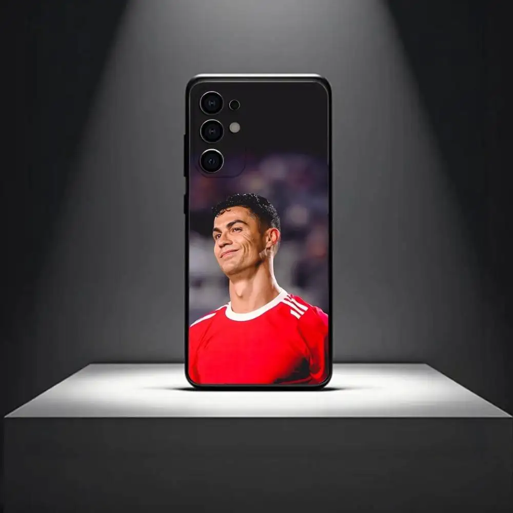 كرة القدم ل C-Cr7 R-ROnAlDo جراب هاتف لسامسونج S 25,24,23,22,30,21,10,9,Ultra,Plus,Lite,FE,4,5G حافظة سوداء ناعمة #5