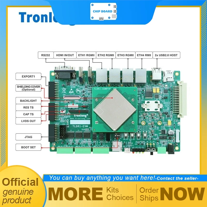

Tronlong DR1M90 Embedded Development System, Anlogic ARM FPGA Integration, ZYNQ-Compatible Domestic SoC