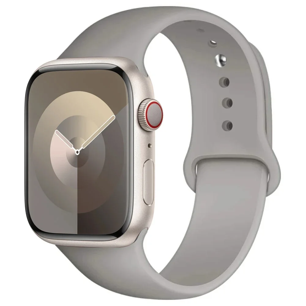 Siliconen band voor Apple Horlogeband 44mm 45mm 40mm 41mm 42-46mm 49mm sportarmband iwatch serie 11-10-9-8 7 6 5 4 SE-Ultra 2/3