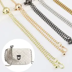 120cm DIY Metal Purse Chain Strap Handle Replacement for Handbag Shoulder Crossbody Bag Chain Strap with Length Adjustable Ball