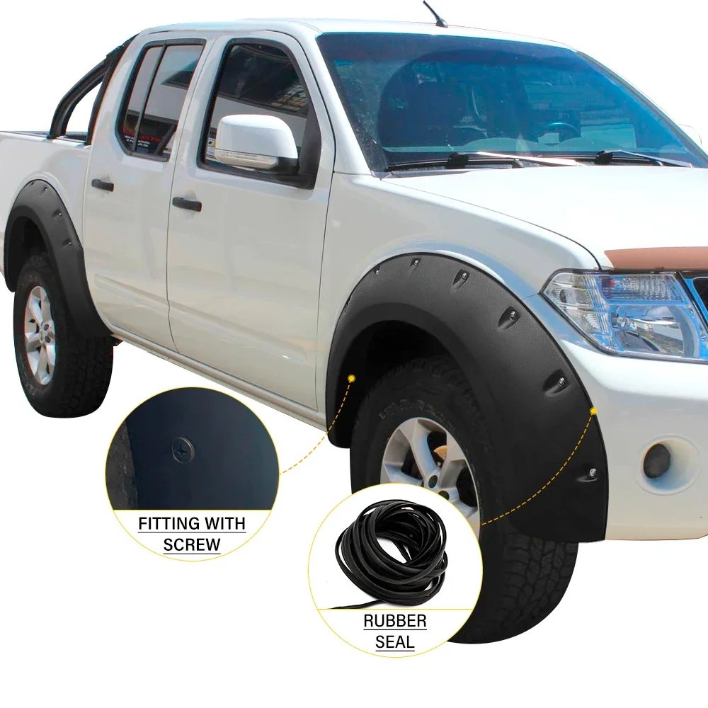 Extra Large Coverage Fender Flares Wheel Arch Extension For Nissan Navara D40 2006 2007 2008 2009 2010 2011 2012 2013  Year