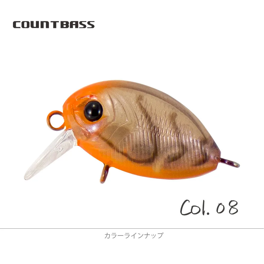 COUNTBASS Schwimmender Kurbelköder 32 mm 1-1/4 Zoll 3,6 g 1/8 oz. Tauchen 0,2–0,5 m Angeln Kunststoff Wobbler Barsch Leurre Angler's Lure – Detail 18