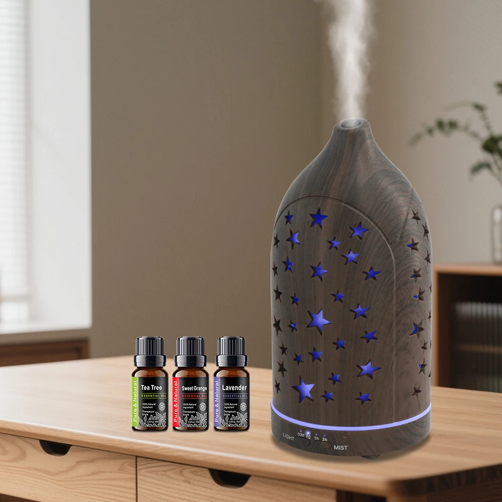 Diffuser Aroma 7 Warna dengan Mati Otomatis Sangat Tenang untuk Kamar Tidur & Kantor