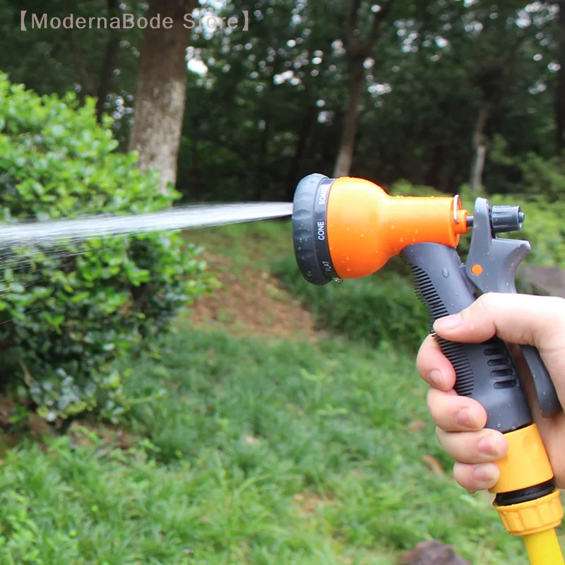 【M】8 Modes High Pressure Sprayer Adjustable Irrigation Watering Nozzle Plant Lawn Yard Watering Sprinkler