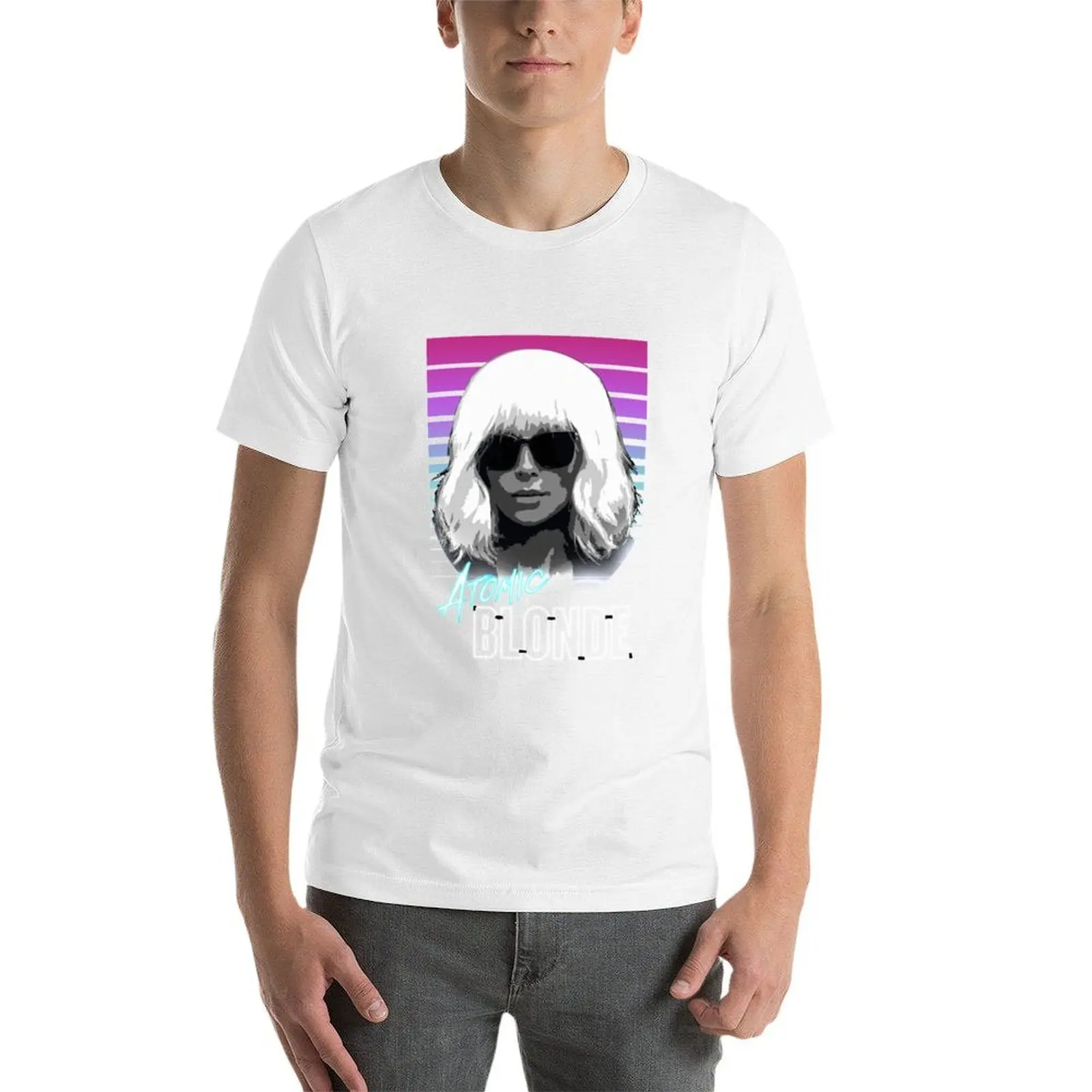 الذرية شقراء تي شيرت رجل التي شيرت تي شيرت رجل عادية تي شيرت