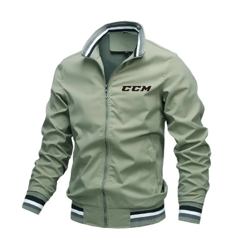 CCM- Men\'s Zipper Windproof Jacket,Waterproof Hooded Coat,Fall/Spring Outdoor Adventure Work Casual 12 Colors Sizes S to 4XL