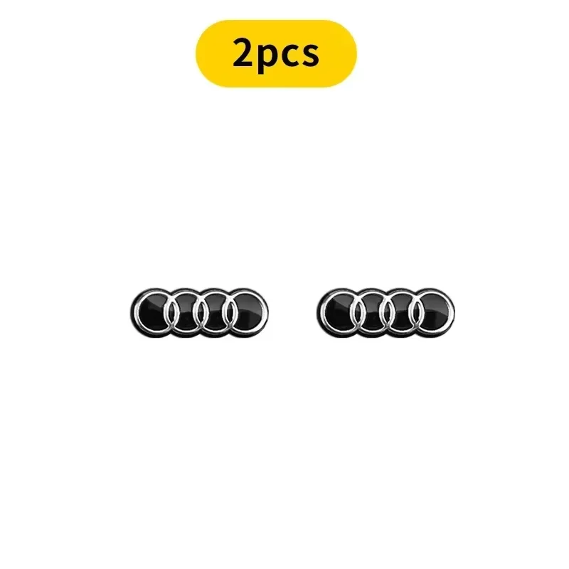 16mm 3D Metall Auto-Schlüssel-Emblem-Aufkleber, wasserdichte selbstklebende Logo-Embleme für Audi A4 A3 A5 A6 A7 A8 Q3 Q5 Q7 Q8 B5 B6 B7