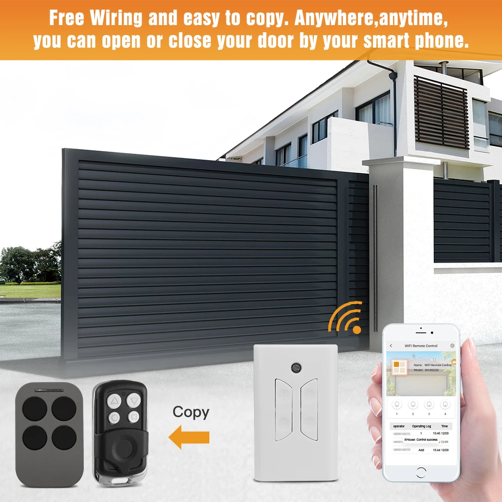 SM05W Smart WiFi Garage Door Opener Controller, APP Remote Control from Anywhere, No Hub Needed, Only compatible with GIANT.