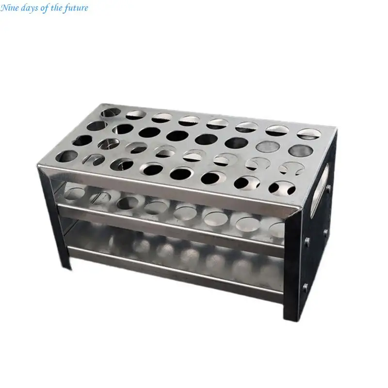 Aluminum Alloy Test Tube Holders Stand Test Tube Rack Labortory Display Stand E65A