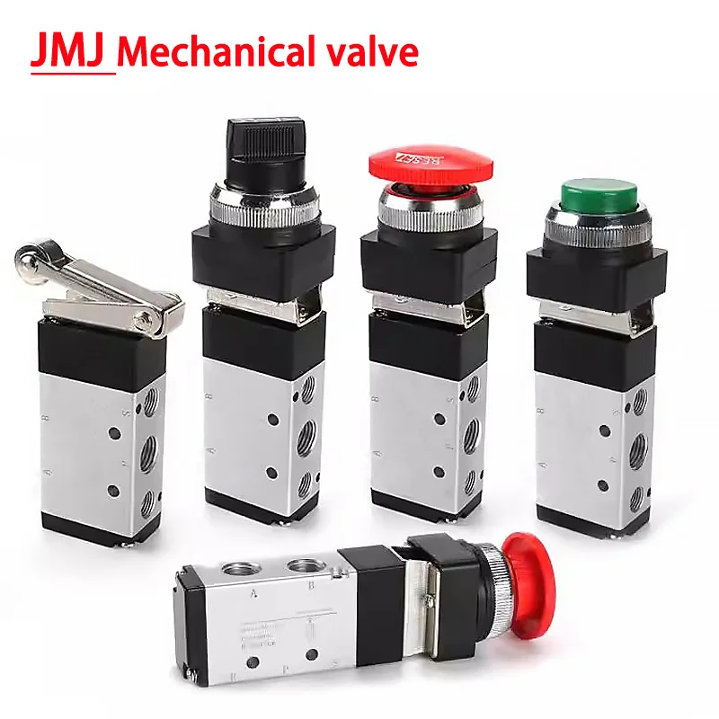 

Mechanical Valve Pneumatic Control Valve Two Position Five Way JMJ-01 02 03 04 05 06 07 Button Knob Switch Manual Directional