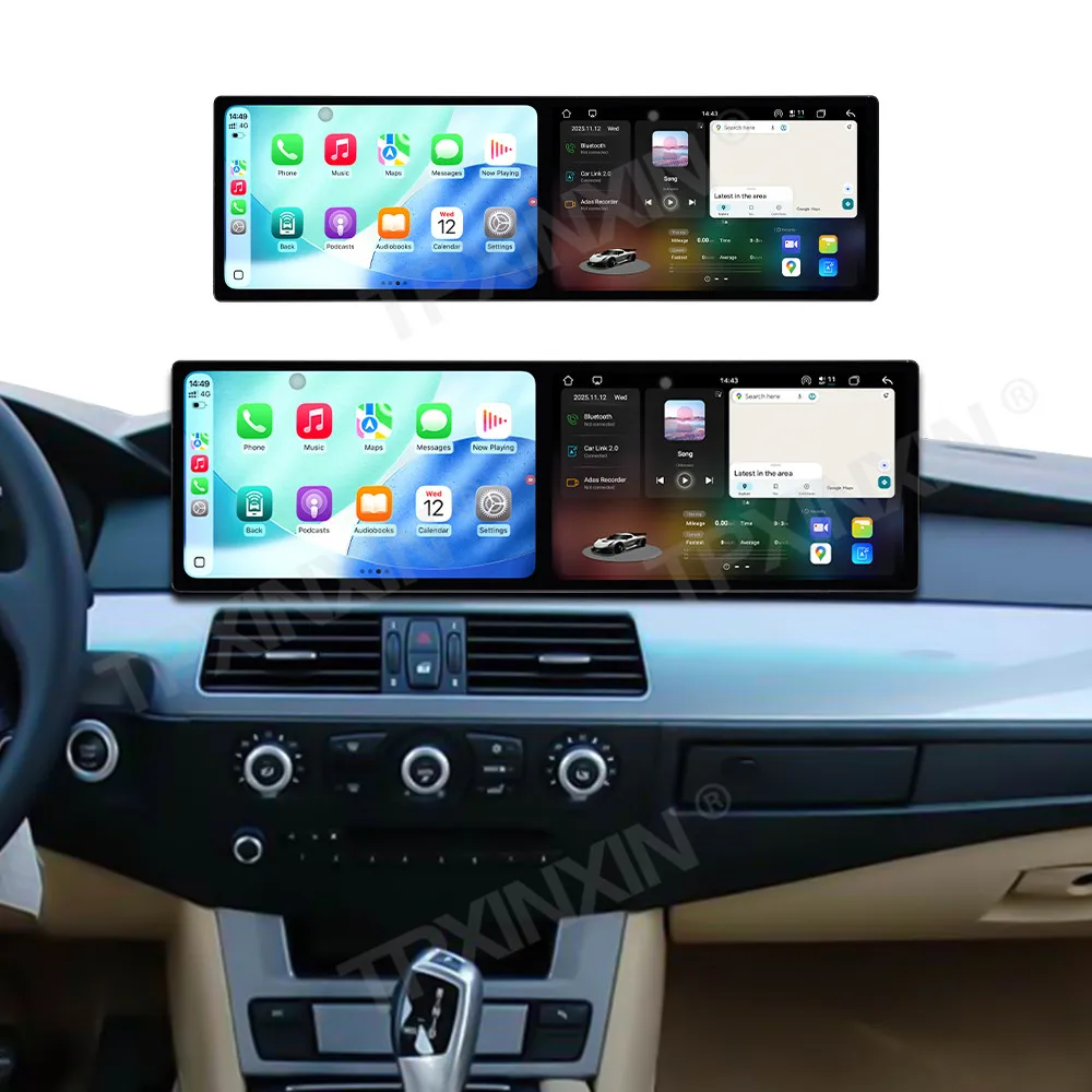 

Автомобильный радиоприемник с экраном 9,1 дюйма для BMW 5 серии E60 CCC 2003-2009 Android GPS-навигация Мультимедийный видеостереоприемник Головное устройство