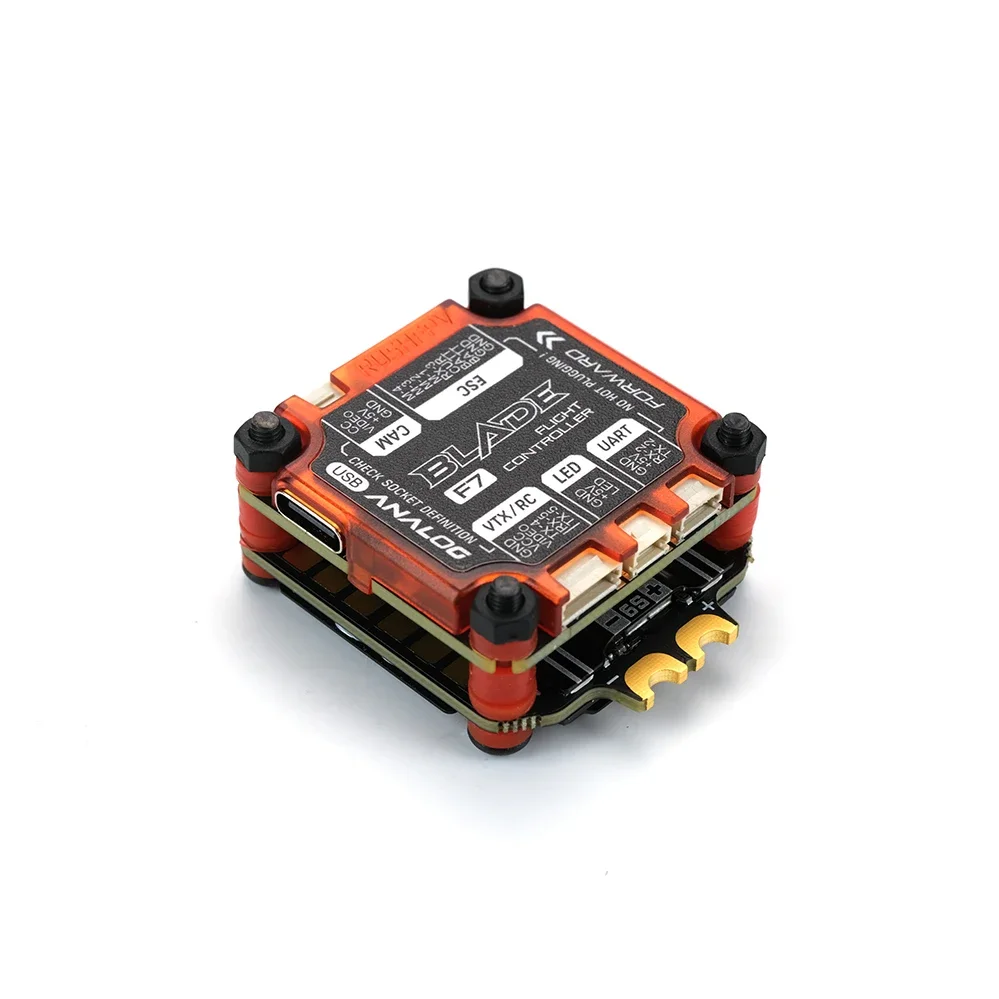 

RUSH BLADE F722 V2 Stack 3-6S F722 V2 Flight Controller W/Extreme 60A 128K BLHELI32 4in1 ESC for RC FPV Dr-one
