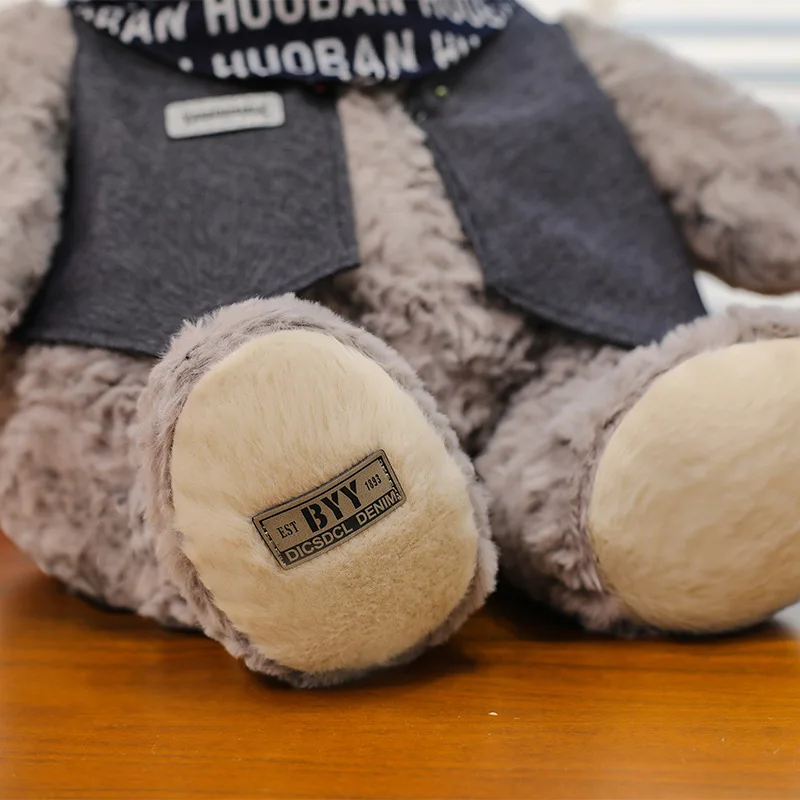 Kawaii knuffel schattige Jack Bear gevulde pop met kleding schattig beer speelgoed voor kinderen verjaardag kerstcadeau knuffeldier