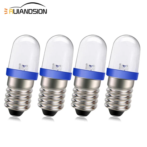 Imagen 1 del producto RUIANDSION Universal E10 AC 220V linterna LED para exteriores bombilla luces de advertencia luz indicadora mecánica Mini lámparas de trabajo 150LM