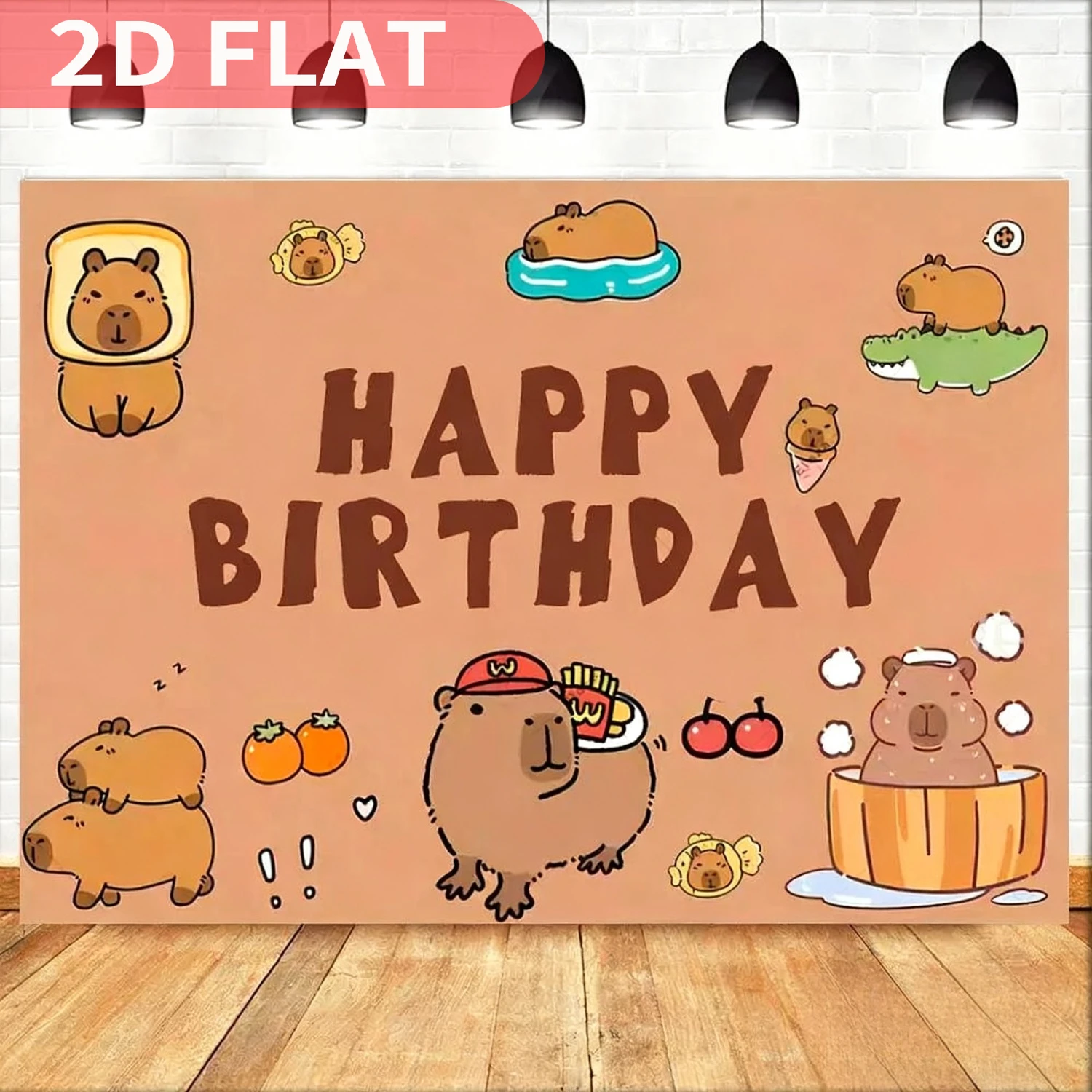 1pc Cute Capybara Animal Theme - Photography Background recension och pris