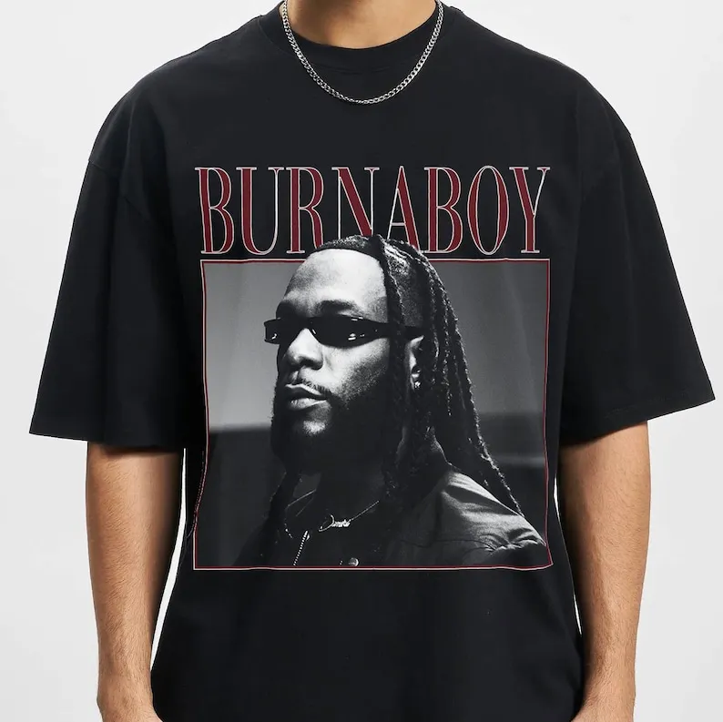 Burna Boy Shirt, Love, Graphic Tee, 90s Vintage Style Shirt, Concert Merch, Popular Artist, Bootleg Shirt, Burna Boy T Shirt