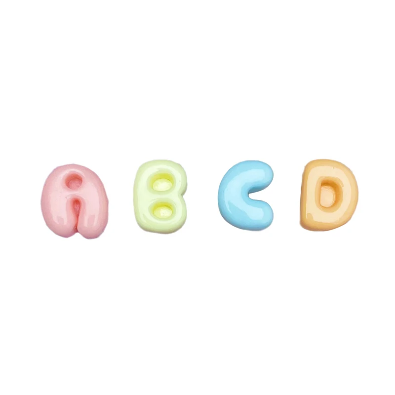 New20Pcs Mini Letters Mixed Resin Accessories ABCD English Letter Decals DIY Cream Glue Phone Case Hair Clip Decoration Supplies view 6