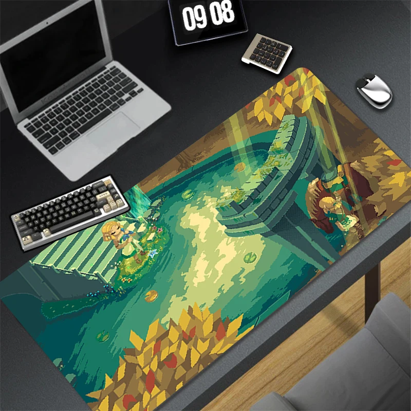 Computer Gaming Accessories Fun HD Mousepad Office PC Mouse Pad L-legend of Z-zelda Keyboard Pad Desk Decoracion Anime Desk Mat