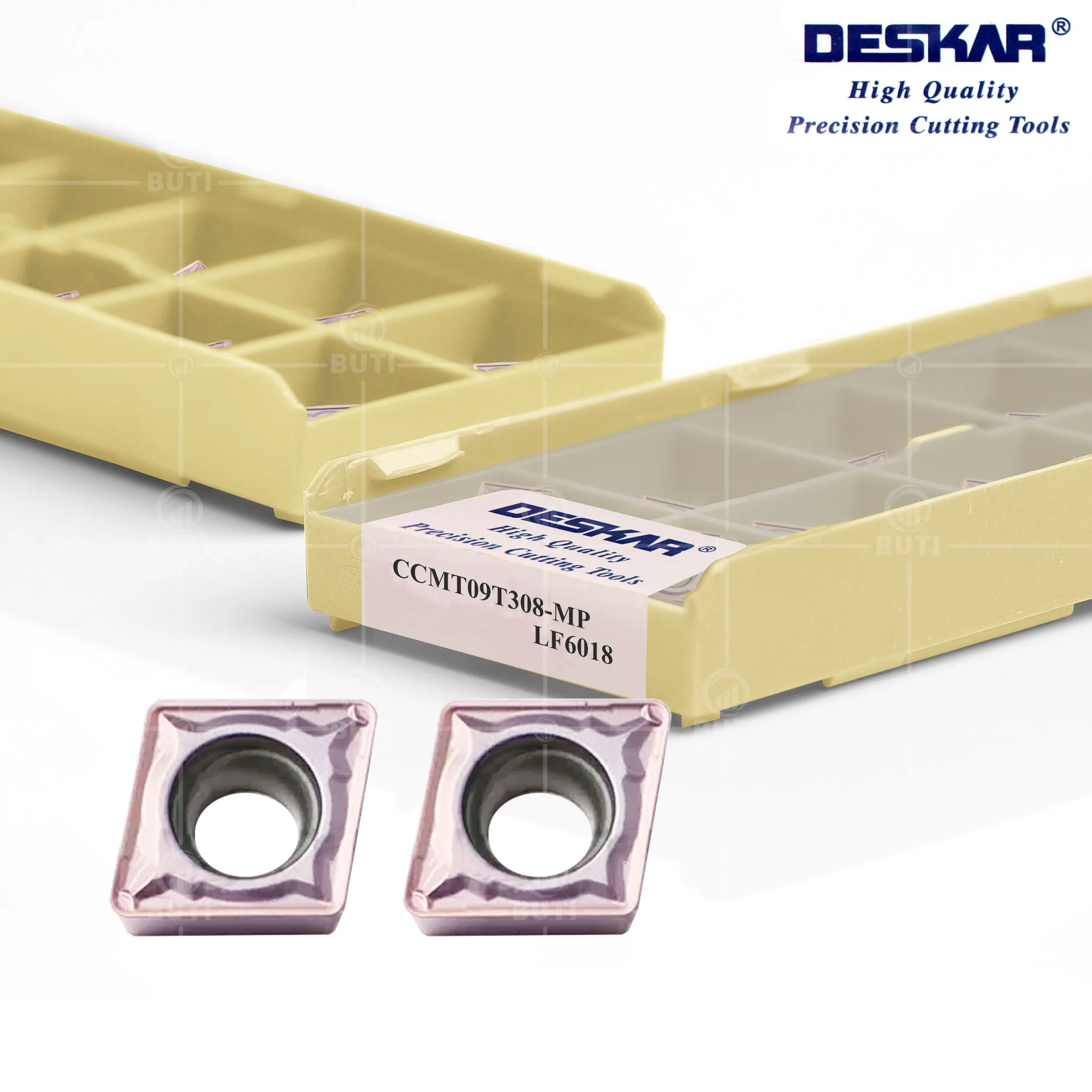 DESKAR 100% Original High Quality CCMT060204 CCMT060208 CCMT09T304 CCMT09T308 MP LF6018 CNC Lathe Cutting Cutter Carbide Inserts