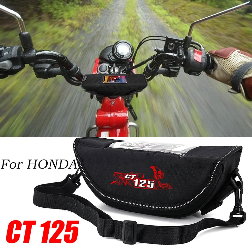 

For Honda CT125 CT 125 Motorcycle accessory Waterproof And Dustproof Handlebar Storage Bag navigation bag