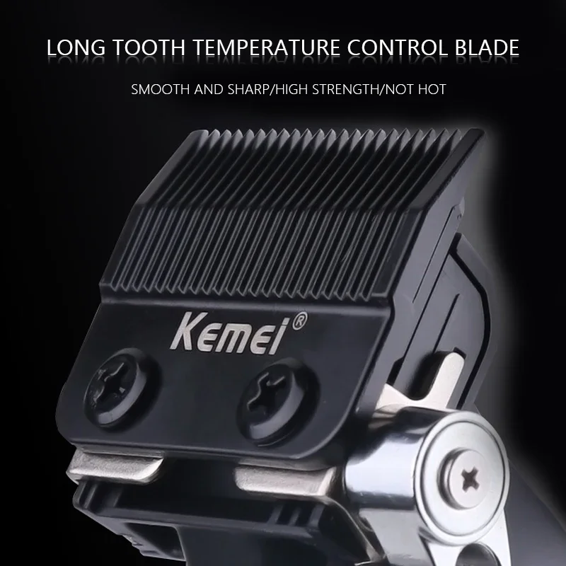 Kemei KM-2296 Professional Hair Clipper for Men Hair Cutting Machine with Seat Charger Hair Trimmer Machine Haircut Machine