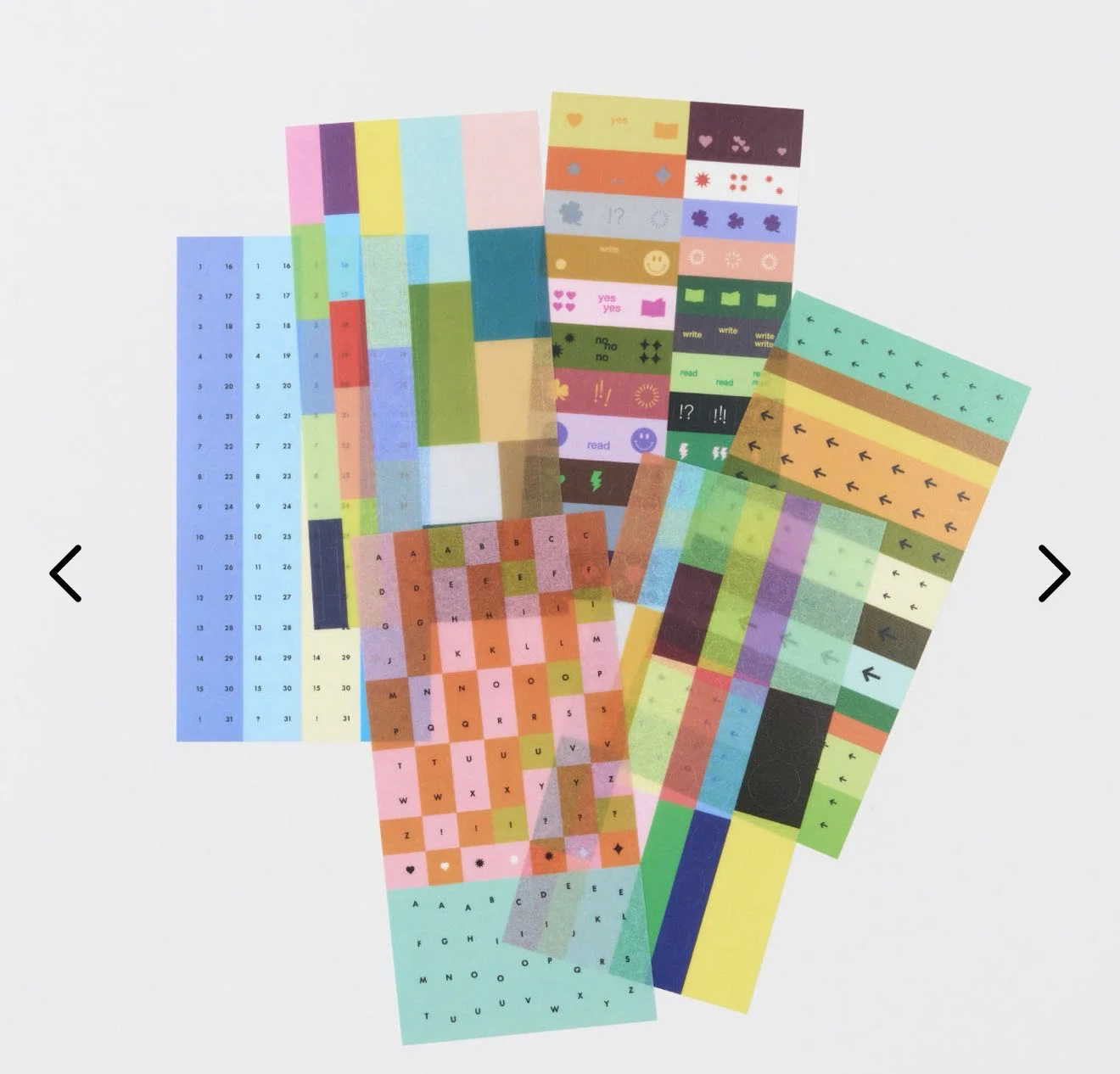 analoguekeeper-new-6-color-stickers-label-stickers-for-planners-diaries-business-office-supplies-cultural-goods