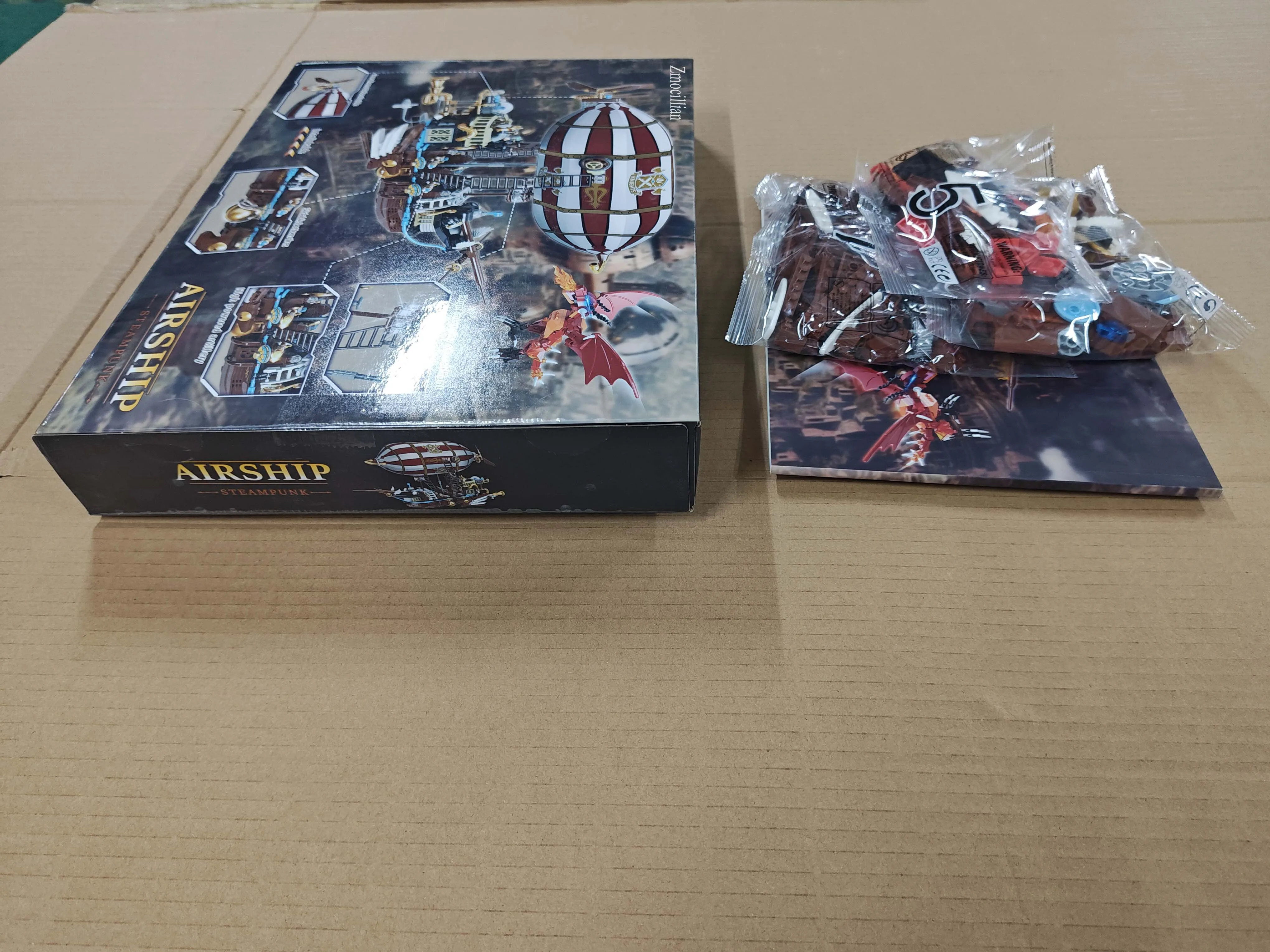 Zmocillian Modular Boat Kit, Airship Building Blocks Sets, Gift Model Ships Kits to Building Blocks for Adults and Teens 1283pcs