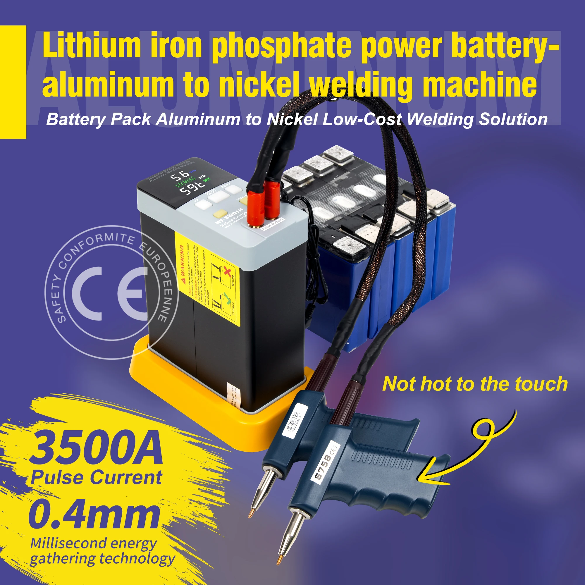 Heltec HT-SW01H 21KW Peak 3500A Peak Spot Welder Portable Battery Welding Machine for 18650 Lithium Battery Packs